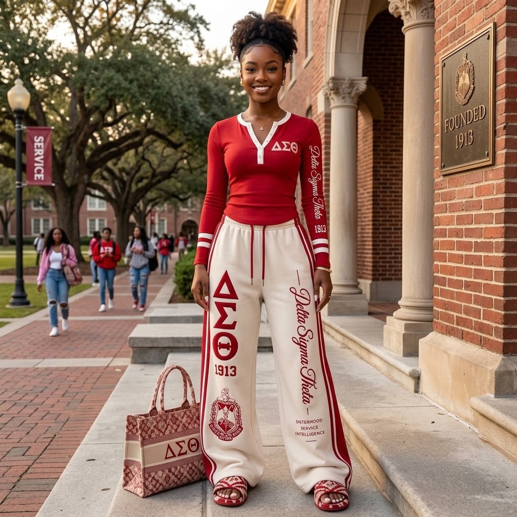 Varsity Chic Henley Two-Piece Set HCT APT DST 1809261