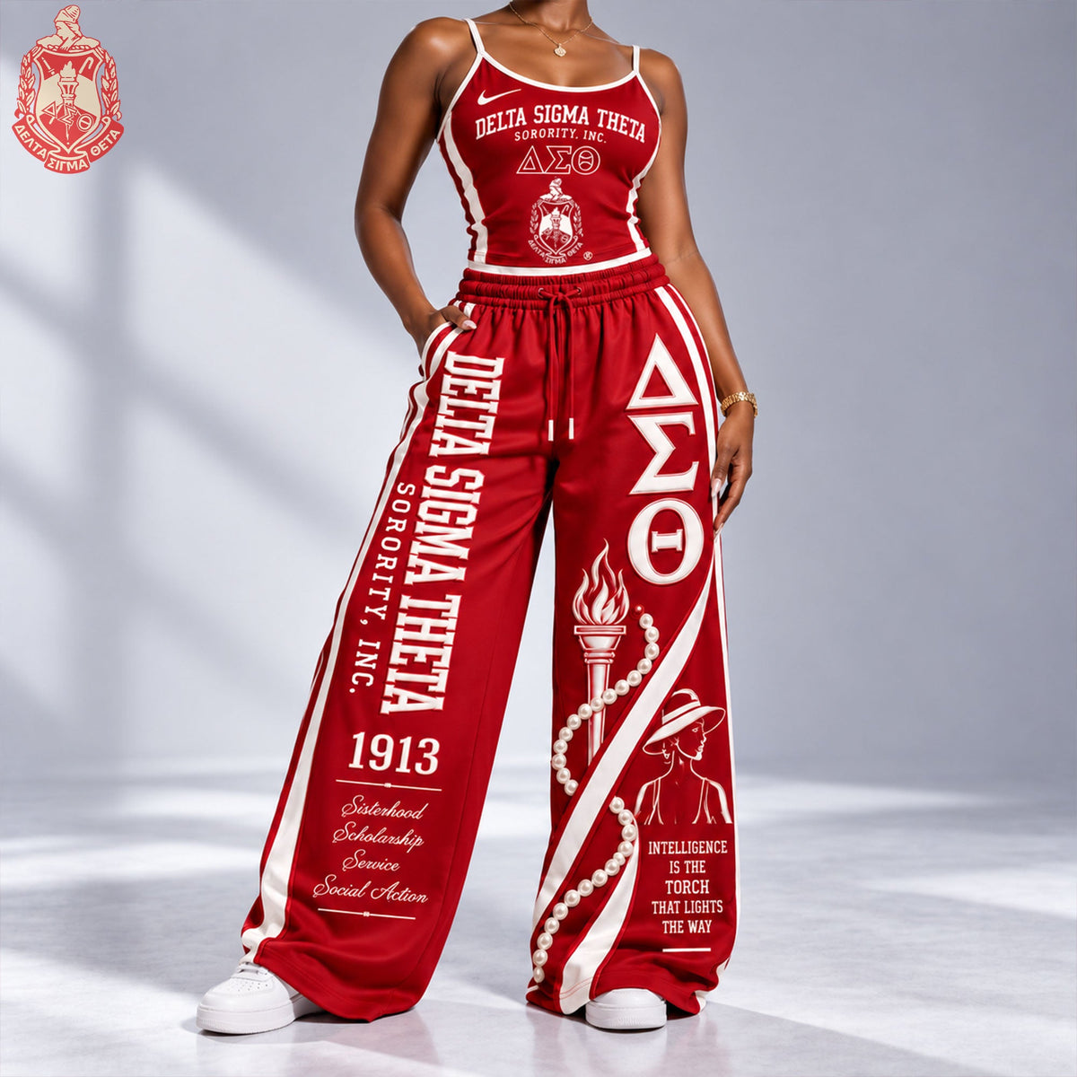 PREMIUM CAMI WIDE LEG PANTS SET HANNN TND DST 2209262