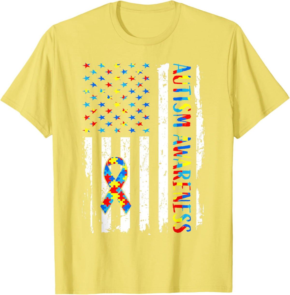 Autism Awareness Mom Dad USA flag Autistic Awareness Autism
