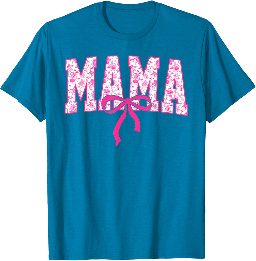 Coquette Pink Chinoiserie Mama Floral Bow Mom Mothers Day