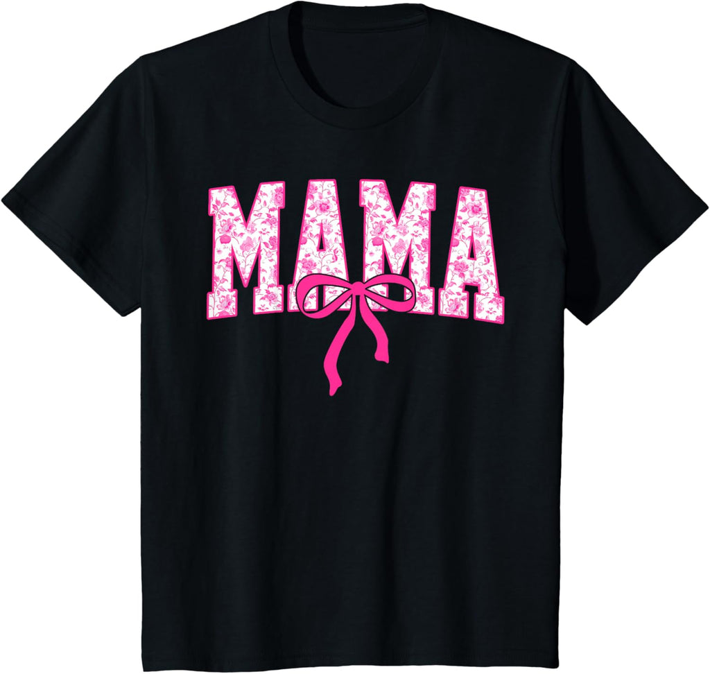 Coquette Pink Chinoiserie Mama Floral Bow Mom Mothers Day