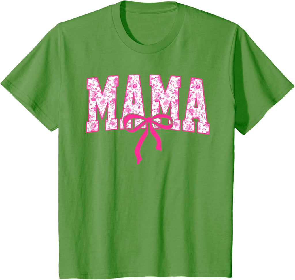 Coquette Pink Chinoiserie Mama Floral Bow Mom Mothers Day