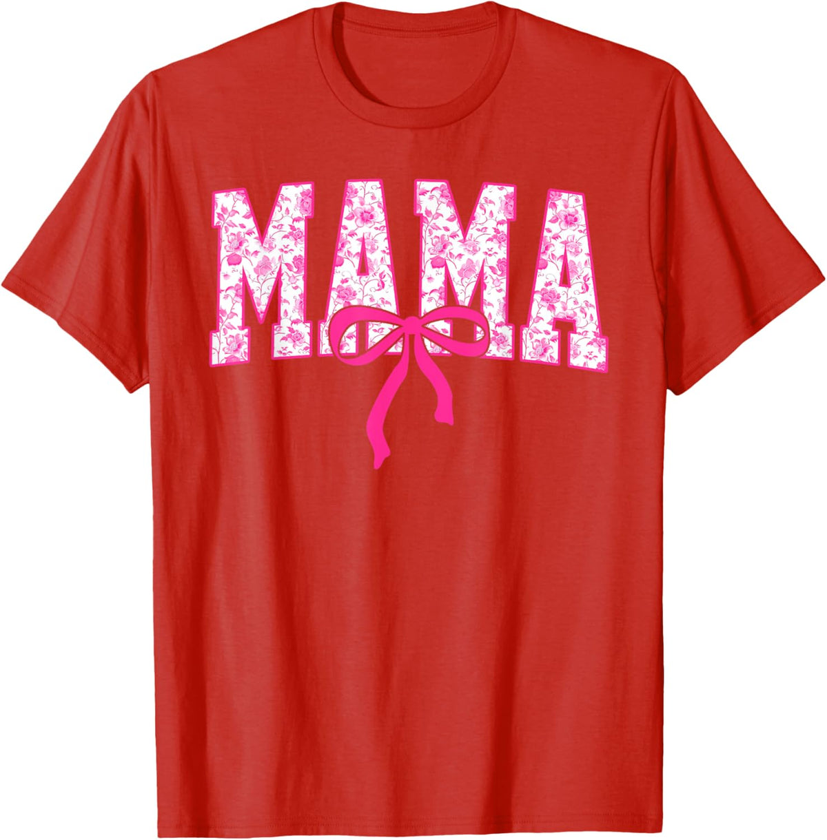 Coquette Pink Chinoiserie Mama Floral Bow Mom Mothers Day
