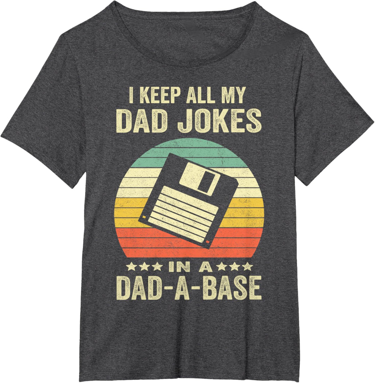 Mens Funny dad jokes in dad-a-base vintage for father's day