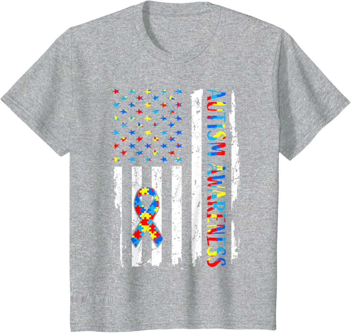 Autism Awareness Mom Dad USA flag Autistic Awareness Autism